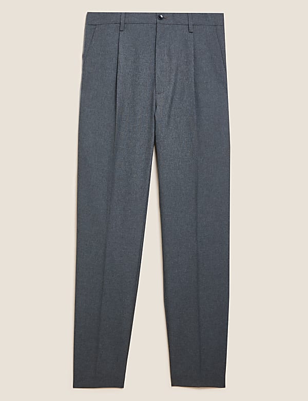 Crease Resistant Flexi Waist Trousers