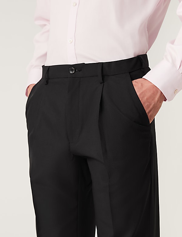 Crease Resistant Flexi Waist Trousers
