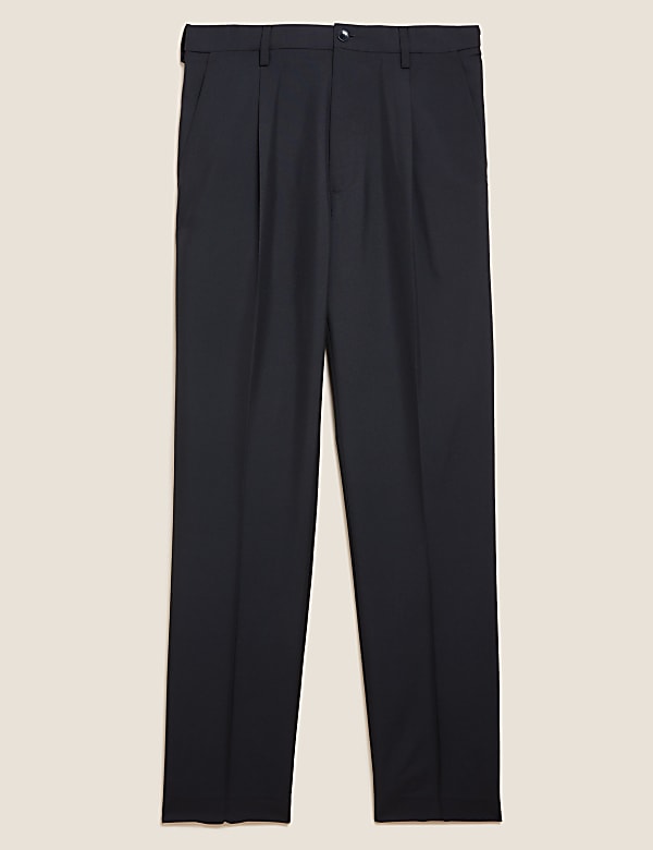 Crease Resistant Flexi Waist Trousers