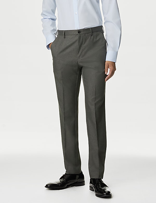 Skinny Fit Trousers GREY Suit Trousers M S MY
