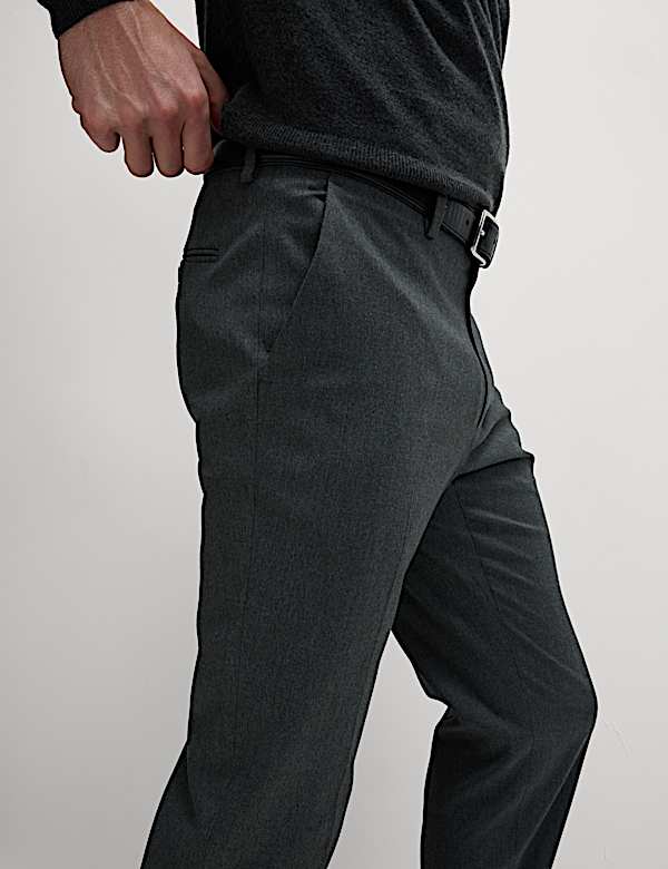 Skinny Fit Stretch Smart Trousers - NL