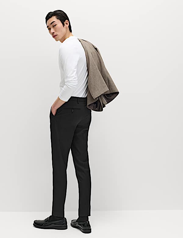 Eleganckie spodnie o kroju skinny fit ze streczem - PL
