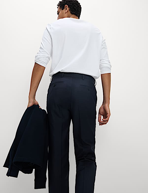 Slim Fit Crease Resist Smart Trousers
