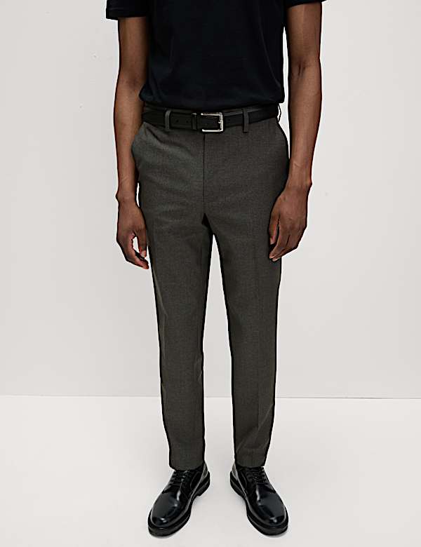 Slim Fit Crease Resist Smart Trousers