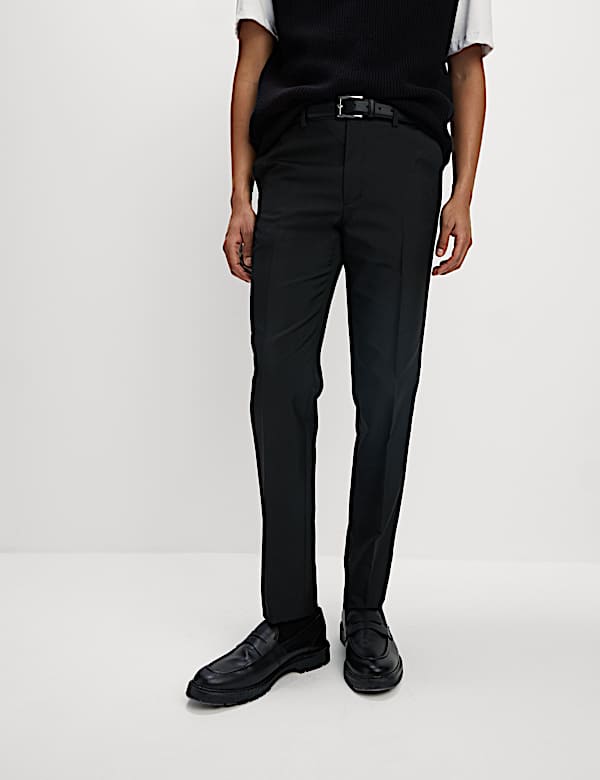 Slim Fit Crease Resist Smart Trousers