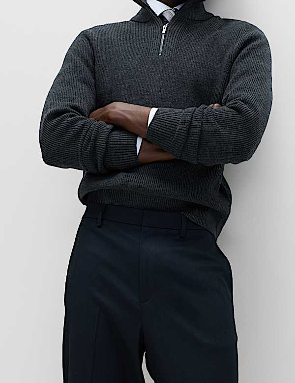 Relaxed Fit Smart Stretch Trousers - SK