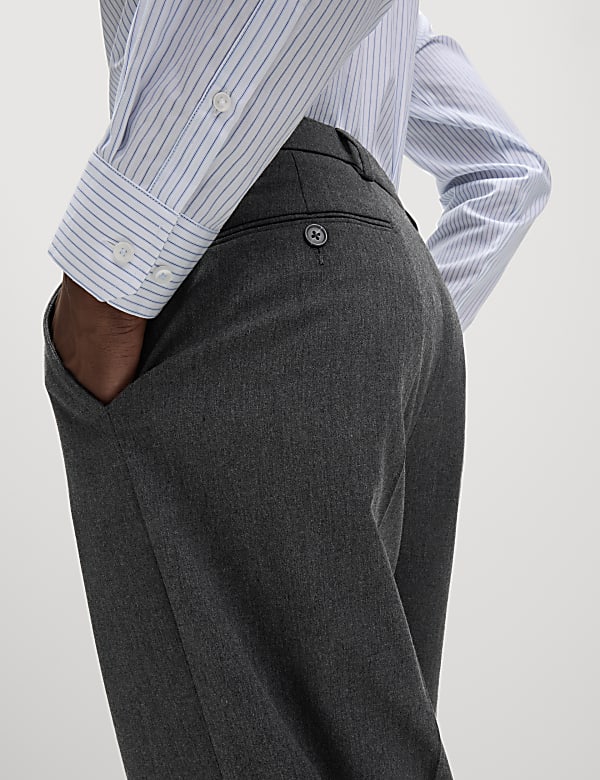 Loose Fit Smart Stretch Trousers - SK