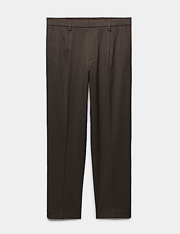 Tailored Fit Stretch Smart Trousers - CZ