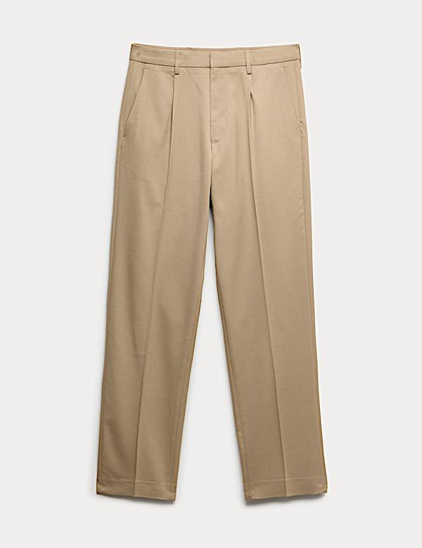 Tailored Fit Stretch Smart Trousers - FR