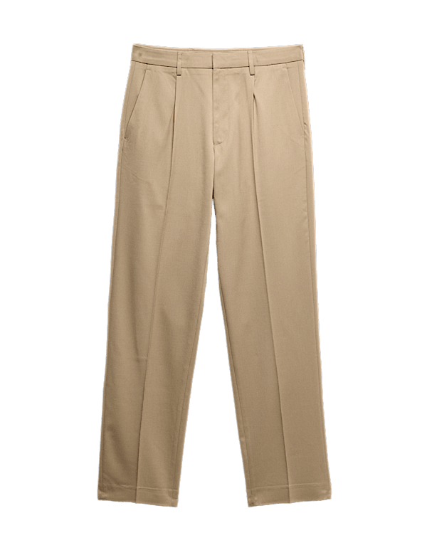 Tailored Fit Stretch Smart Trousers