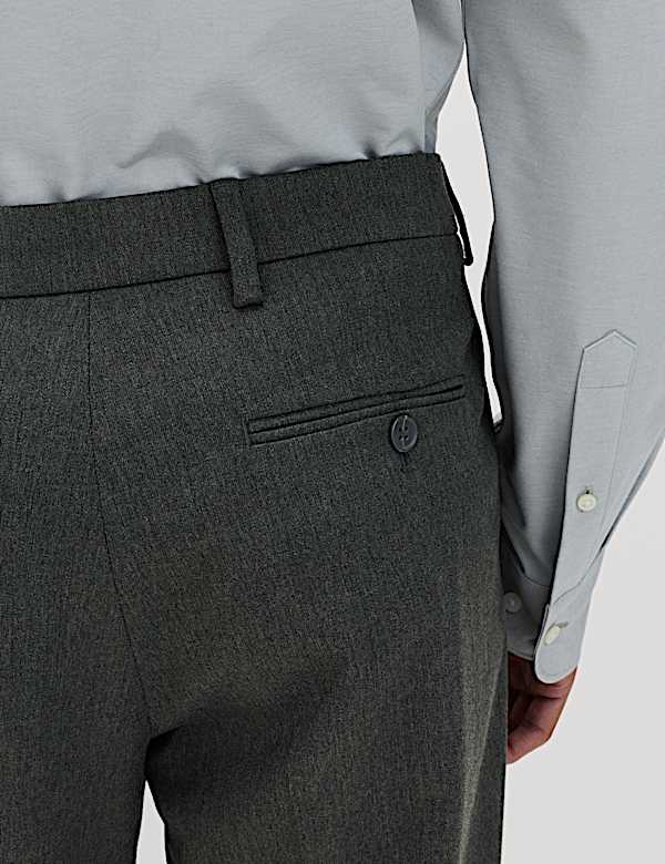 Tailored Fit Stretch Smart Trousers