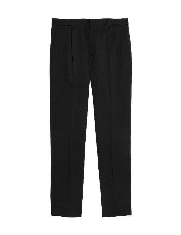 Tailored Fit Stretch Smart Trousers