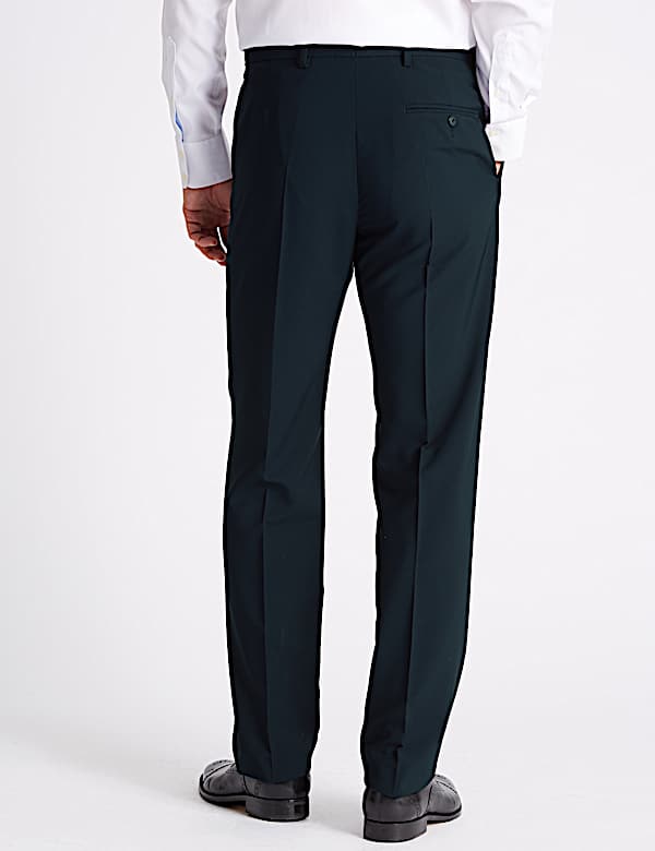 Regular Fit Flat Front Trousers