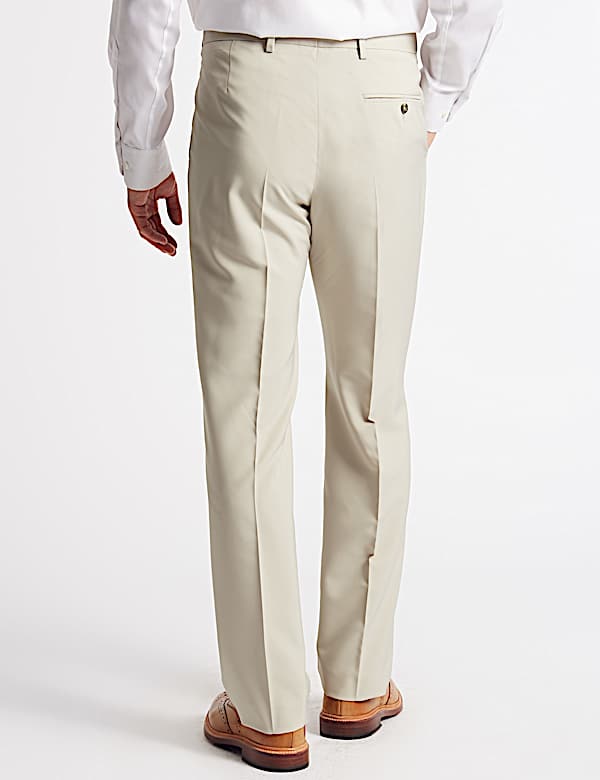 Regular Fit Flat Front Trousers