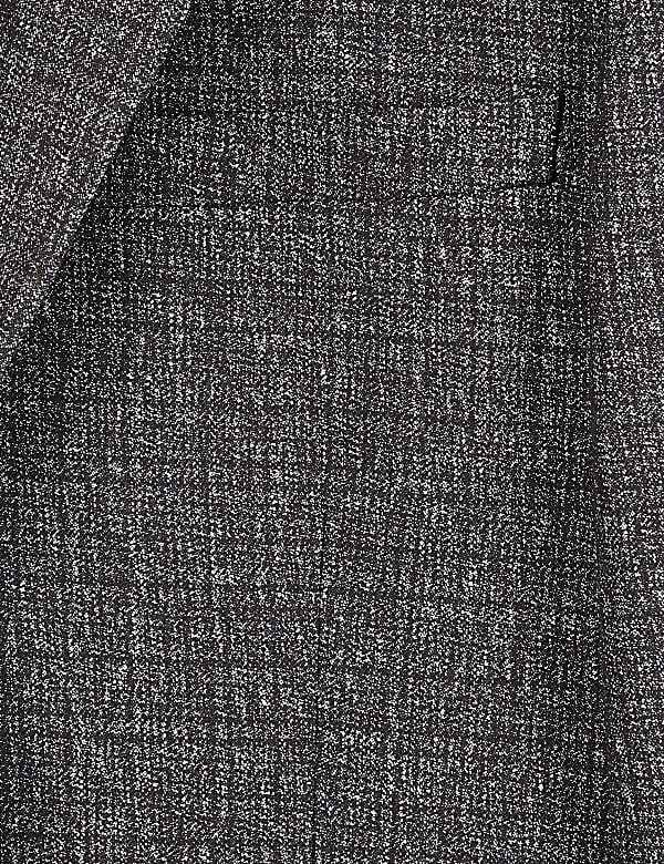 Slim Fit Textured Check Jacket