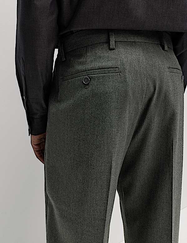 Relaxed Fit Smart Stretch Trousers - FR