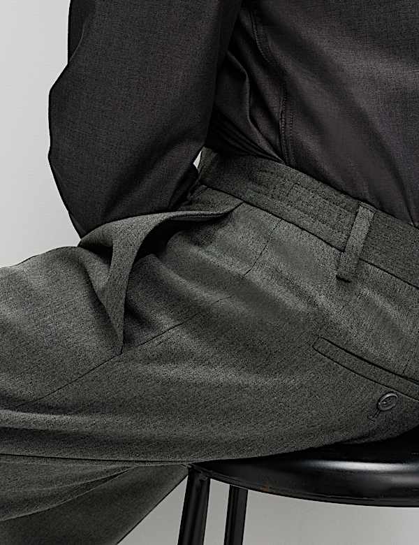 Relaxed Fit Smart Stretch Trousers - FR