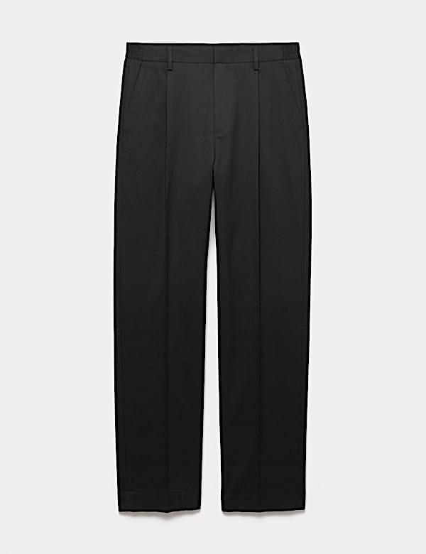 Relaxed Fit Smart Stretch Trousers - JE