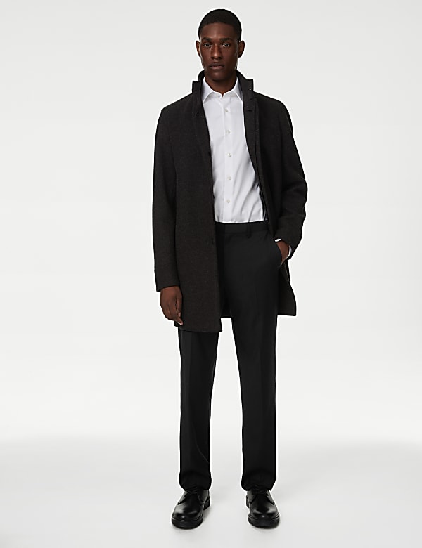 Hose aus Wollmischgewebe mit normaler Passform - DE