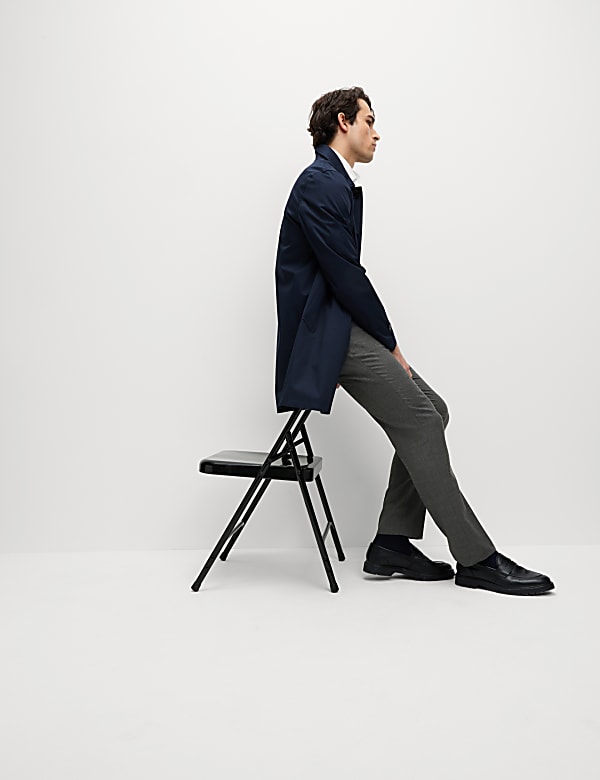 Regular Fit Wool Blend Trousers - BG