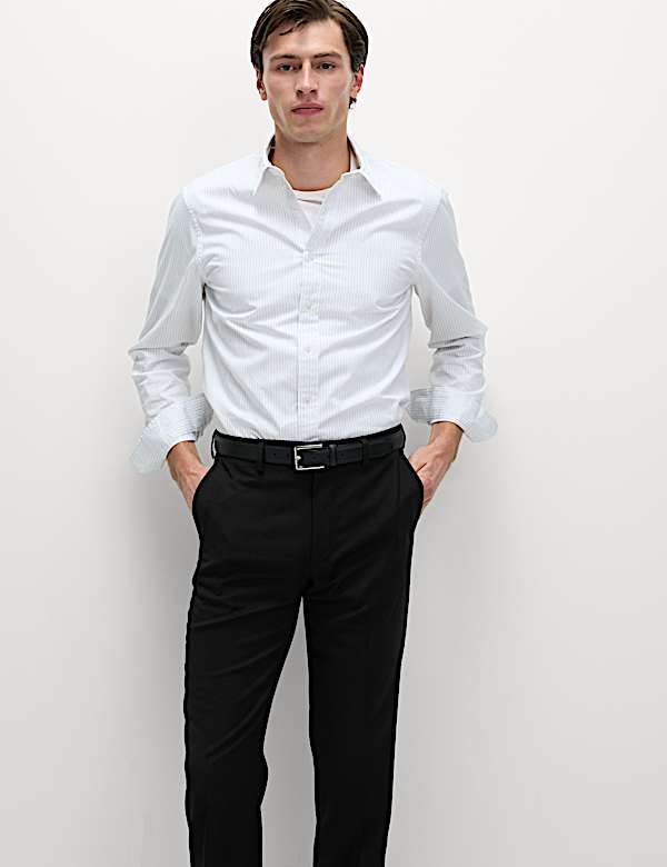 Regular Fit Wool Blend Trousers - NL