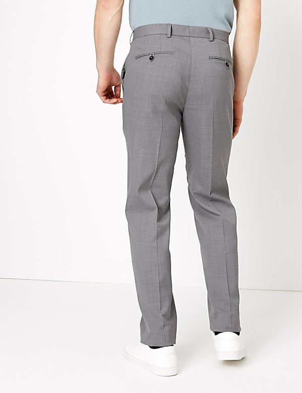 Wool Blend Regular Fit Trousers
