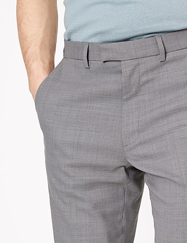 Wool Blend Regular Fit Trousers