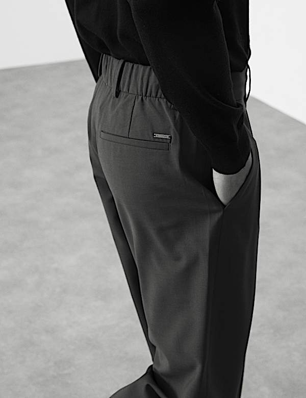 Wool Blend Performance Trousers