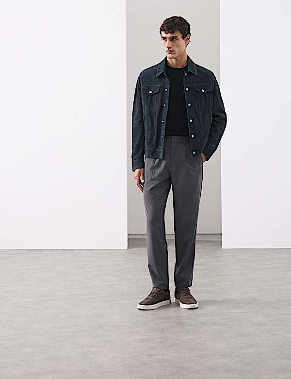Wool Blend Performance Trousers