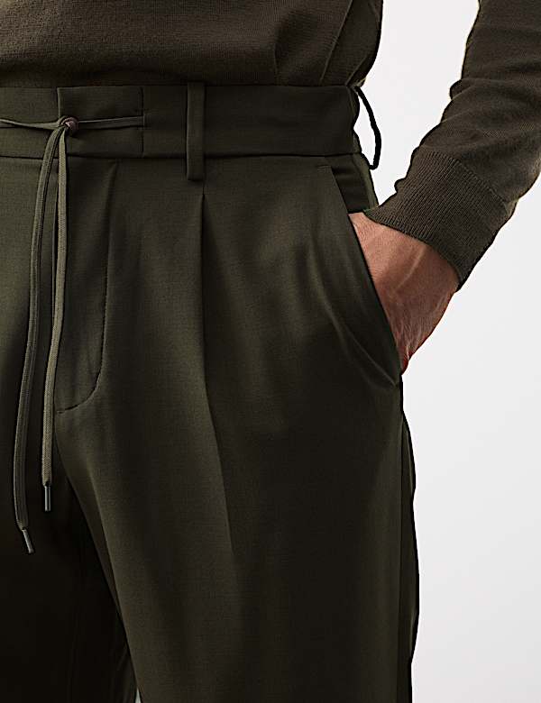 Wool Blend Performance Trousers