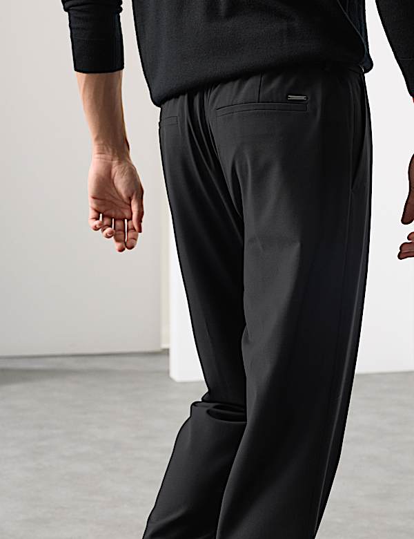 Wool Blend Performance Trousers