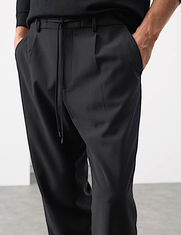 Wool Blend Performance Trousers