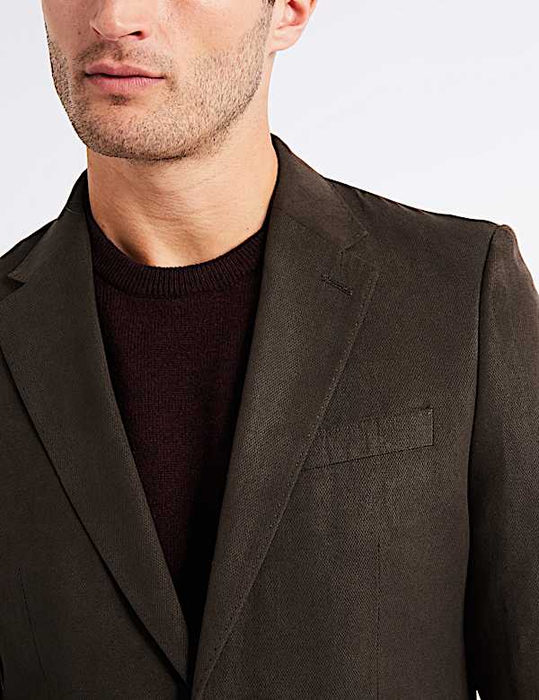 Regular Fit Textured Jacket