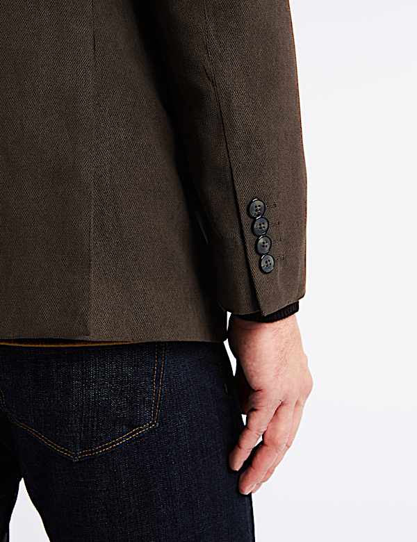 Regular Fit Textured Jacket