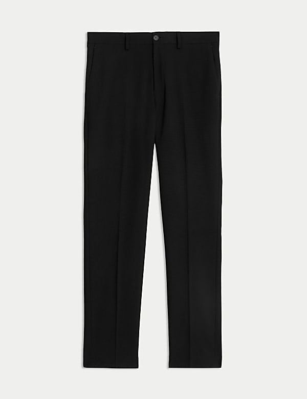 Slim Fit Flat Front Stretch Trousers - SE