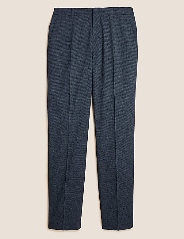 Regular Fit Texture Stretch Trousers