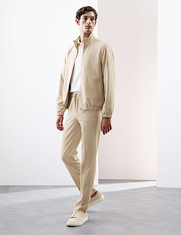 Regular Fit 360 Flex Elasticated Waist Trousers - JO