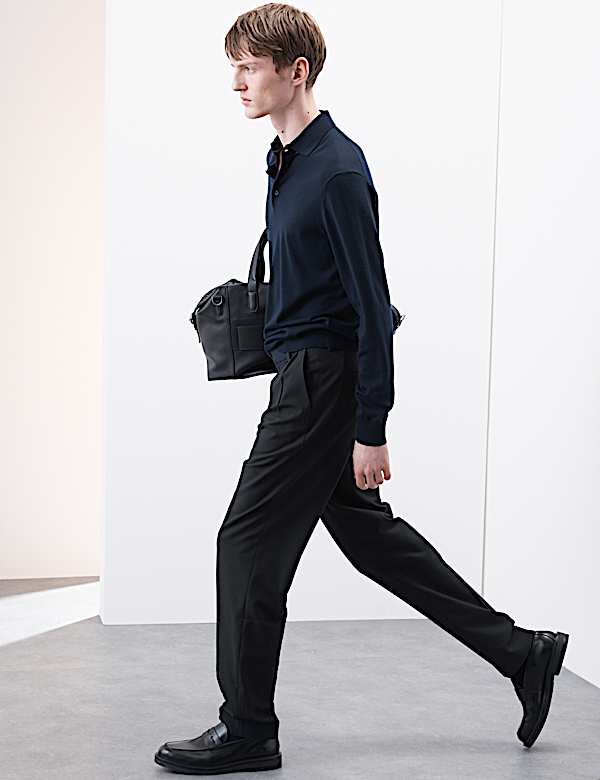 Tailored Fit 360 Flex Pleated Trousers