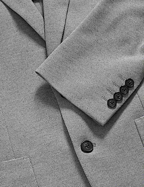 Tailored Fit Jersey Textured Blazer - CZ
