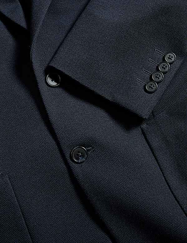 Tailored Fit Jersey Textured Blazer