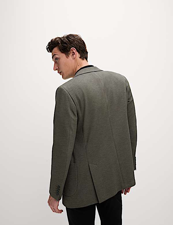 Tailored Fit Jersey Textured Blazer