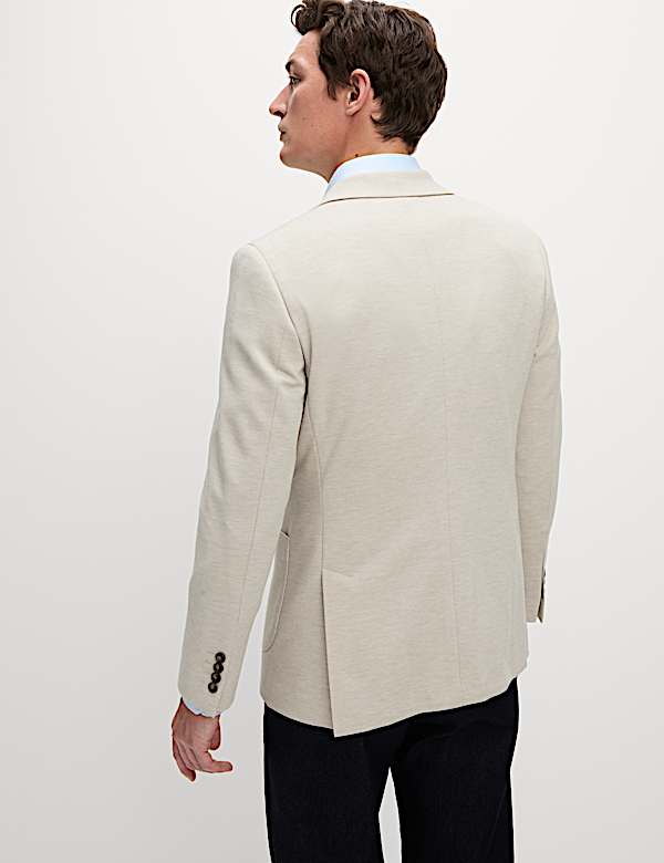 Tailored Fit Jersey Textured Blazer