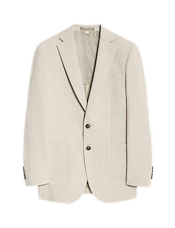 Tailored Fit Jersey Textured Blazer