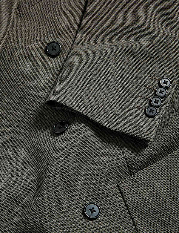 Tailored Fit Jersey Double Breasted Blazer - LU