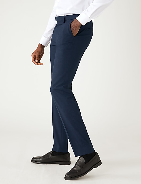 Textured Stretch Trousers