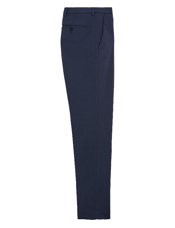 Textured Stretch Trousers