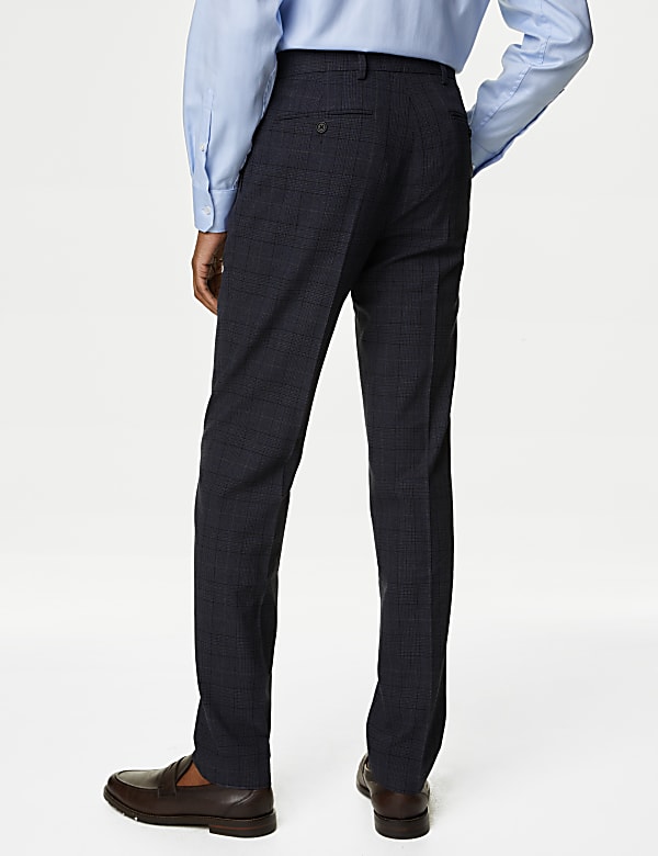 Check Stretch Trousers