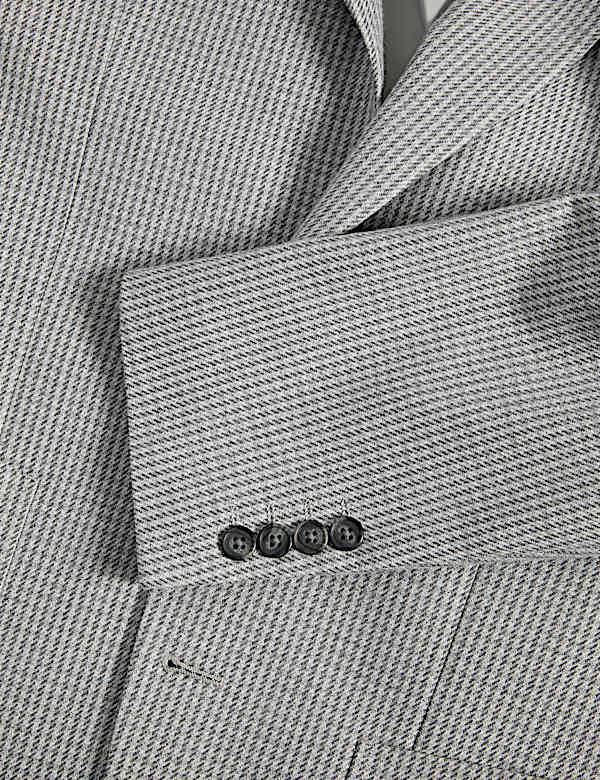 Tailored Fit Puppytooth Stretch Blazer - DE