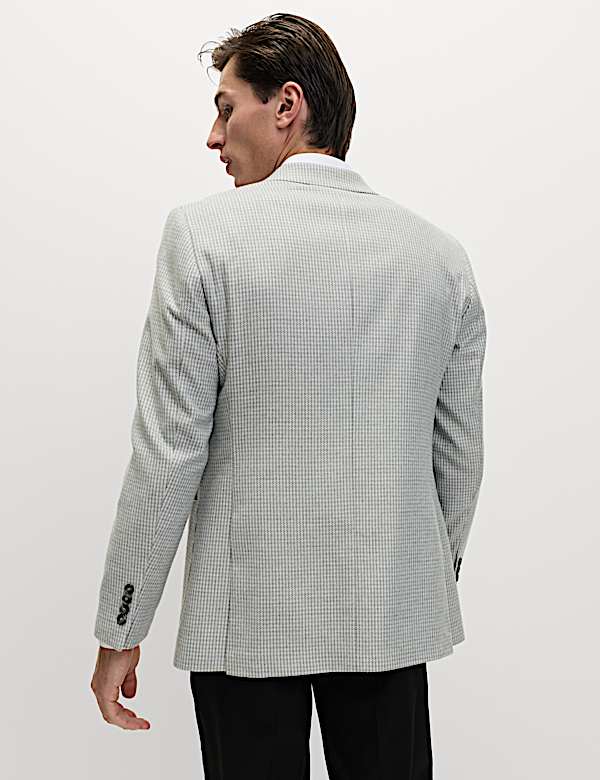 Tailored Fit Puppytooth Stretch Blazer - DE