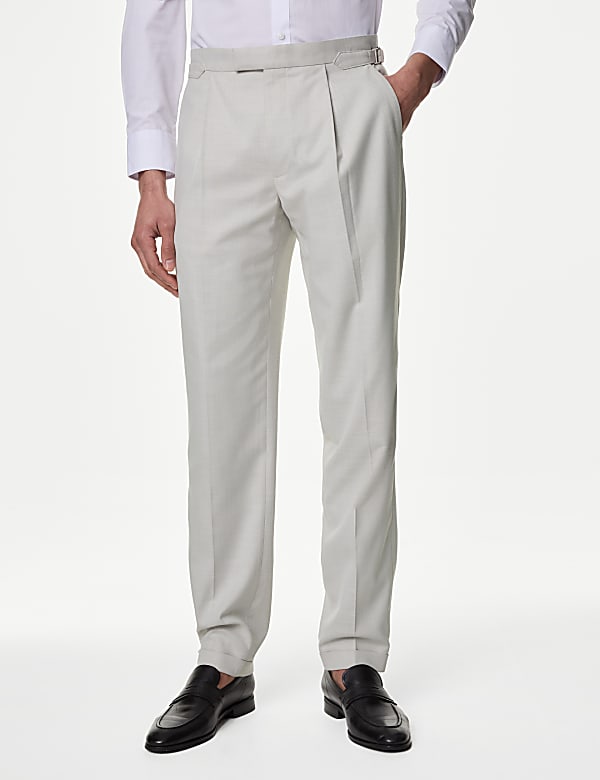  Pleat Front Tailored Trousers - QA
